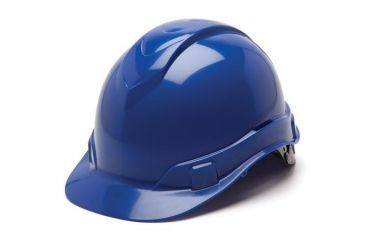 Image of Pyramex Ridgeline HP46 Hard Hat,Cap-Style 6 Point Ratchet Suspension,Blue HP46160