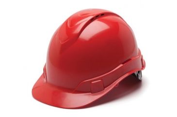Image of Pyramex Ridgeline Vented Cap Helmet, RED, Box HP44120V