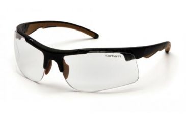 Image of Pyramex Rockwood Safety Glasses, Clear Anti-Fog Lens w/ Black Frame CHB710DTCS