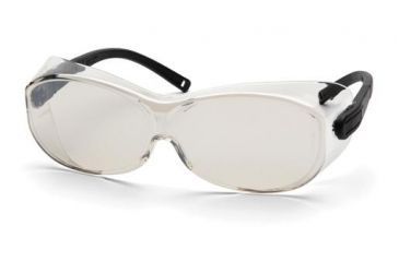Image of Pyramex OTS-XL Safety Glasses Black Temples, IO Mirror Lens S7580SJ