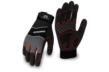 Image of Pyramex Trade Series Gloves, Black/Orange, Small, GL102S