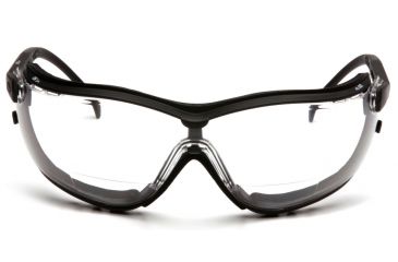 Image of Pyramex V2G Reader Safety Goggles,Clear Anti-Fog + 2.5 lens, Black Frames GB1810STR25