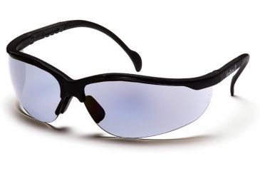 Image of Pyramex Venture II Safety Eyewear - Blue Indoor/Outdoor Mirror Lens, Black Frame SB1885S
