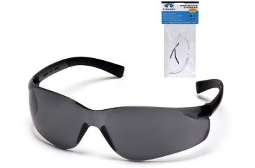 Image of Pyramex Ztek Safety Eyewear - Gray Lens, Gray Frame S2520S7