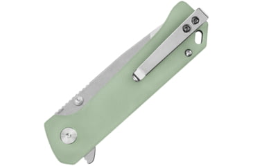 Image of QSP Knife Grebe T Button Lock Jade G10