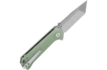 Image of QSP Knife Grebe T Button Lock Jade G10