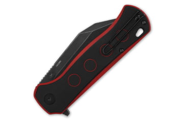 Image of QSP Knife Swordfish Button Lock Blk/Rd QS149A2