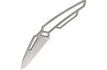 Image of Quartermaster Alf 4 Neck Knife Stonewash Fixed Blade Knife, 3.125in, Standard Edge, Tanto, Stonewash, Stainless Handle QTRALF4