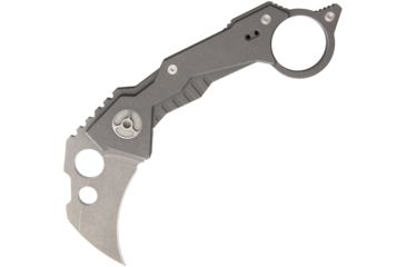 Image of Quartermaster BA Baracas Karambit SW Folding Knife,2.5in,CPM 154 Steel,Standard Edge,Stonewash,Titanium Handle QTR2Z