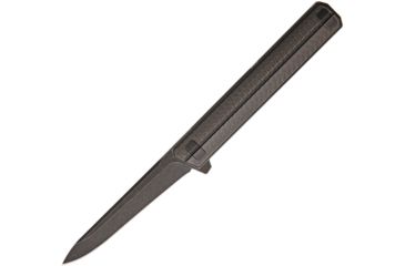 Image of Quartermaster Qwaiken XL Texas Tea CF Folding Knife,4in,S35VN Steel,Standard Edge,Drop Point, Carbon Fiber Handle QTRQSE13CFTT