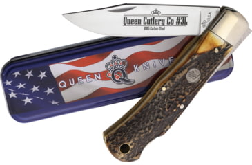 Image of Queen Lockback Burnt Stag Horn, QGSH106