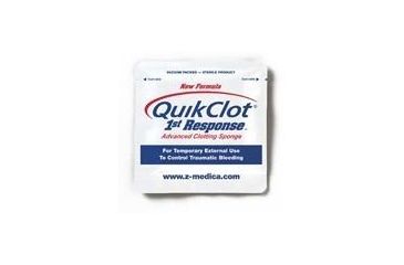 Image of QuikClot 1st Response TraumaPak First Aid Kit Hemostatic Agent Z-Medica (1x100g sponge/bandage/gauze)
