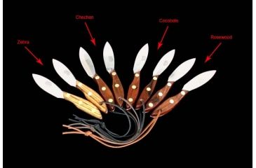 Image of R. Murphy Skinner Zebra Wood Fixed knife RMSKINNERT