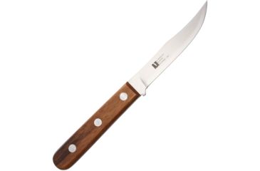 Image of R. Murphy The Hunter SS Fixed Blade Knife, 4.75in, Stainless Steel, Brushed, Wood Handle RMHUNTSBU
