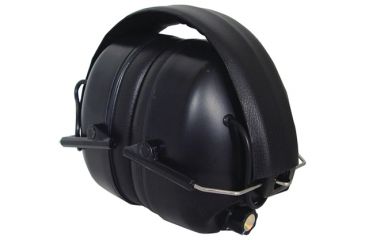 Image of Radians 430-EHP Electronic Earmuff With Black Padded Headband Black Earcups