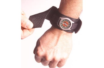 Image of Raine Tactical Gear Covered Watchband, Black, 0002