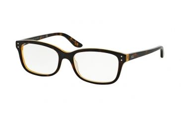 Image of Ralph Lauren Eyeglasses RL6062 with No-Line Progressive Rx Prescription Lenses 5277-52 - Havana/yellow Frame, Demo Lens Lenses