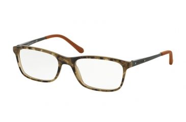 Image of Ralph Lauren RL6134 Single Vision Prescription Eyeglasses 5427-53 - Top Camuflage On Olive Frame