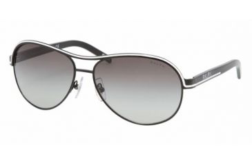 Image of Ralph RA4050 Progressive Sunglasses Black White Frame / 59 mm Prescription Lenses, 277-11-5914