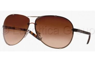 Image of Ralph RA4076 Sunglasses 341/13-6510 - Silver Tortoise Brown Gradient