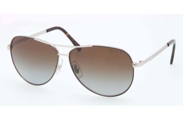 Image of Ralph RA4109 Bifocal Prescription Sunglasses RA4109-3011T3-59 - Lens Diameter 59 mm, Frame Color Shiny Silver/brown