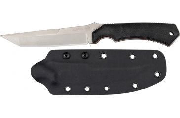 Image of Randall King Desert Enforcer Fixed Knife, CPM-S30V stainless tanto blade, Black micarta handle RK5T