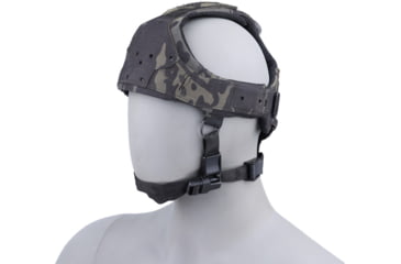 Image of Raptor Tactical Sentinel Skull Crusher GEN 2.0 Headgear without Bungee Cord, Multicam Black, One Size, SNSC-BM