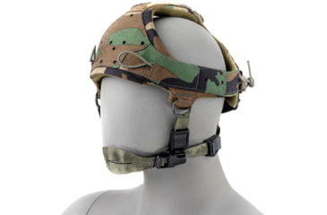 Image of Raptor Tactical Sentinel Skull Crusher GEN 2.0 Headgear without Bungee Cord, Woodland, One Size, SNSC-M81