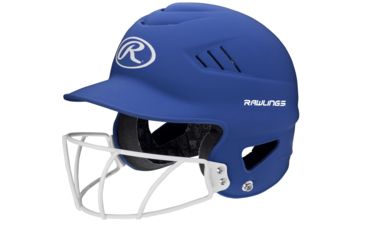 Image of Rawlings Coolflo Highlighter Softball Helmet/Face Guard, Blue 1007738