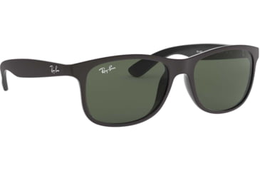 Image of Ray-Ban ANDY RB4202 Sunglasses 606971-55 - Matte Black Frame, Dark Grey Lenses