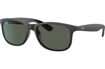 Image of Ray-Ban ANDY RB4202 Sunglasses 606971-55 - Matte Black Frame, Dark Grey Lenses