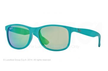 Image of Ray-Ban ANDY RB4202 Bifocal Prescription Sunglasses RB4202-60723R-55 - Lens Diameter 55 mm, Frame Color Matte Turquoise