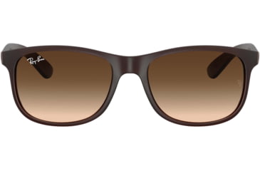 Image of Ray-Ban ANDY RB4202 Sunglasses 607313-55 - Matte Brown Frame, Brown Gradient Lenses