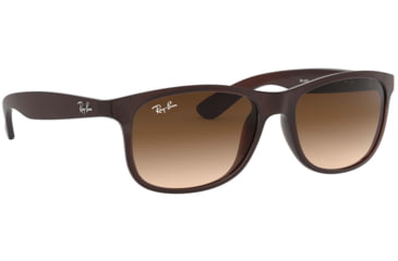 Image of Ray-Ban ANDY RB4202 Sunglasses 607313-55 - Matte Brown Frame, Brown Gradient Lenses