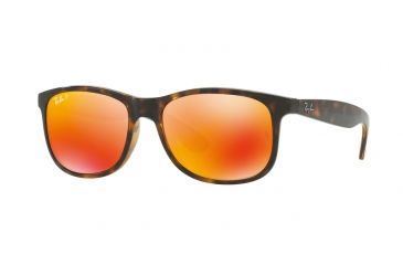 Image of Ray-Ban ANDY RB4202 Bifocal Prescription Sunglasses RB4202-710-6S-55 - Lens Diameter 55 mm, Frame Color Shiny Havana