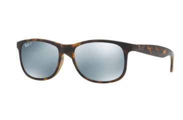 Image of Ray-Ban ANDY RB4202 Bifocal Prescription Sunglasses RB4202-710-Y4-55 - Lens Diameter 55 mm, Frame Color Shiny Havana