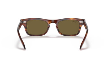 Image of Ray-Ban Burbank JR RJ9083S Sunglasses, Dark Brown Lenses, Striped Havana, 43, RJ9083S-710373-43
