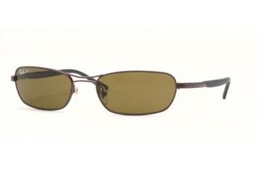 Image of Ray Ban Predator Casual Lifestyle RB3270-014-57-5619 Polarized Sunglasses Brown Frame / Polarized Brown, Lite - 1.8mm, Glass Lenses