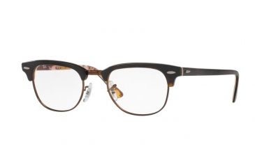 Image of Ray-Ban Clubmaster Eyeglasses RX5154 with Rx Prescription Lenses 5650-51 - Havana On Tex Camuflage Frame