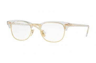 Image of Ray-Ban Clubmaster Eyeglasses RX5154 with Rx Prescription Lenses 5762-51 - Trasparent Frame
