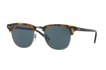 Image of Ray-Ban Clubmaster Prescription Sunglasses RB3016 RB3016-1158R5-49 - Lens Diameter 49 mm, Frame Color Spotted Blue Havana