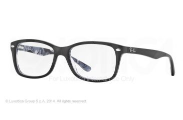 Image of Ray-Ban Eyeglasses RX5228 with Rx Prescription Lenses 5405-50 - Top Black On Texture Camuflage Frame