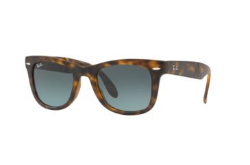 Image of Ray-Ban Folding Wayfarer Prescription Sunglasses, 50mm, Tortoise, RB4105-894-3M-50-SV