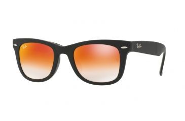Image of Ray-Ban Folding Wayfarer Prescription Sunglasses RB4105 RB4105-60694W-50 - Lens Diameter 50 mm, Frame Color Matte Black