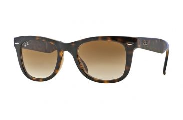 Image of Ray-Ban Folding Wayfarer Prescription Sunglasses RB4105 RB4105-710-51-5420 - Lens Diameter 54 mm, Frame Color Light Havana