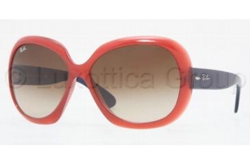 Image of Ray-Ban Jackie OHH II Sunglasses RB4098 762/13-6014 - Opal Red Brown Gradient