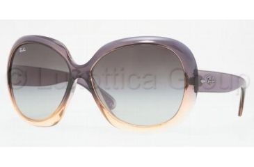 Image of Ray-Ban Jackie OHH II Sunglasses RB4098 783/8G-6014 - Gray/Light Orange Gray Gradient