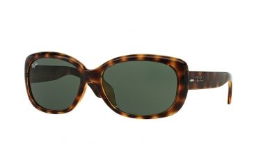 Image of Ray-Ban JACKIE OHH RB4101F Sunglasses 710/71-58 - Light Havana Frame, Green Lenses