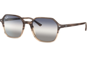 Image of Ray-Ban John RB2194 Sunglasses, Gradient Brown Havana, 53, RB2194-1327GF-53