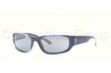 Image of Ray-Ban Junior RJ9034S SV Prescription Sunglasses - Dark Blue Transparent Blue Silver Gradient Frame / 49 mm Prescription Lenses, 128-7C-4915
